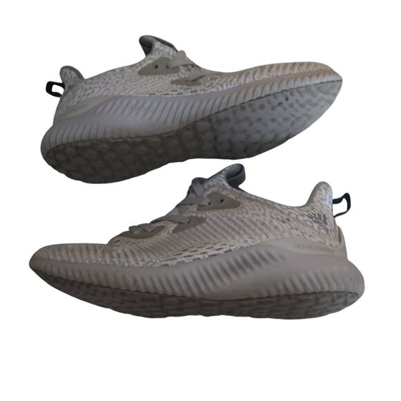 ADIDAS ALPHBOUNCE MEN'S SIZE 6.5 BW0577 WHITE/GRAY RUNNING SHOES SNEAKERS - Picture 3 of 4